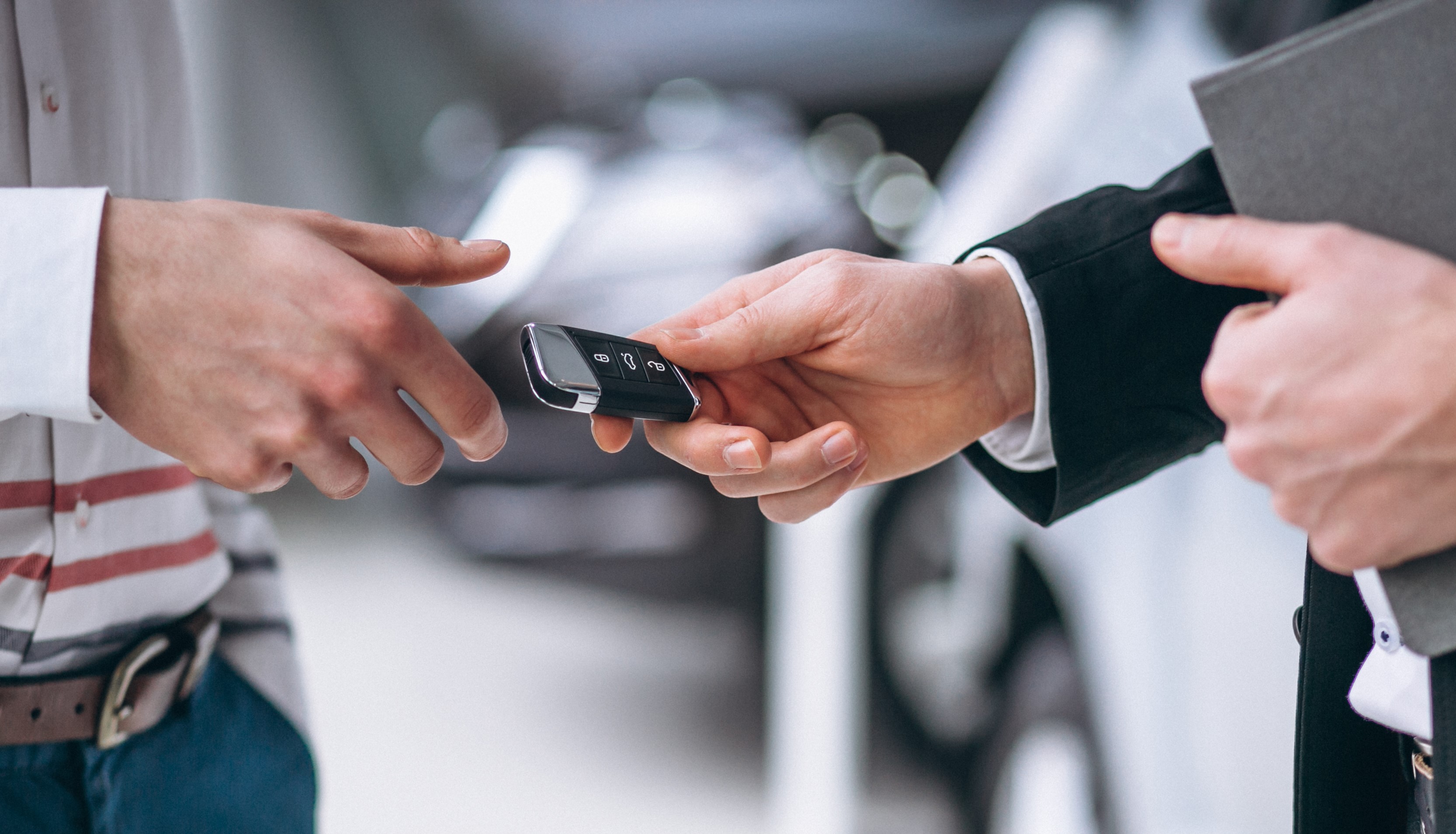 Échange de clé de voiture